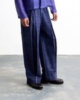 Balloon Pleat Embroidered Trousers