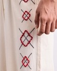Hamsa Argyle Beading Jeans