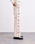 Hamsa Argyle Beading Jeans