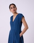 Lada Blue Needlecord Dress