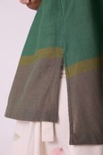 Margo Green Colourblocked Handwoven Top