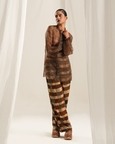 Blue Brown Plaid Co-ord
