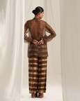Blue Brown Plaid Co-ord