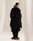 Jade Black Emb. Shawl