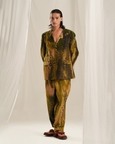 Green Glade Emb. Blazer Set