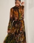Brown Floral Shirt