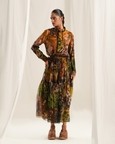 Brown Floral Shirt