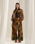 Brown Floral Kurta Co-ord