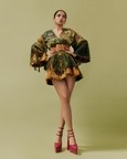 Green Galaxy Quilted Kimono Dress