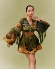 Green Galaxy Quilted Kimono Dress