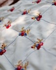 Hand Embroidered Silk Overlay