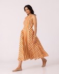 Valentino Striped Midi Dress