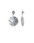 Beaten Spheres Earrings (Silver)