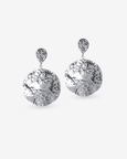 Beaten Spheres Earrings (Silver)