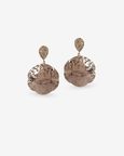 Beaten Spheres Earrings (Rose Gold)