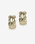 Beaten Hoop Earrings (Gold)