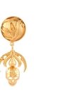 Skull Drop Earrings(Gold)