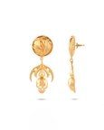 Skull Drop Earrings(Gold)