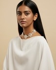 Polki Dot Necklace Silver
