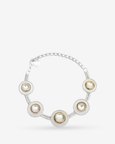 Polki Dot Necklace Silver