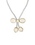 Gold & Silver Polki Bow Necklace