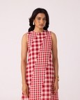Waltz Checkered Handwoven Dress