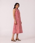 Waltz Checkered Handwoven Dress