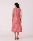 Waltz Checkered Handwoven Dress