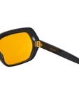 Rectangular Acetate Dark Night Black Sunglasses