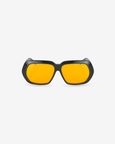 Rectangular Acetate Dark Night Black Sunglasses