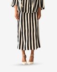Revolt B&w Midi Skirt