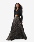 Black Onyx Bias Skirt Set