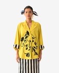 Mono Citrus Appliqué Jacket Top