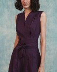 Sculpted Linen Jumpsuit