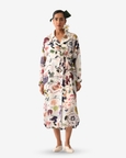Luminia Ivory Wrap Dress