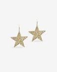 Beaten Star Earrings