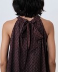 Maroon Iris Halter Top