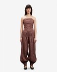 Gathered Corset Jumpsuit