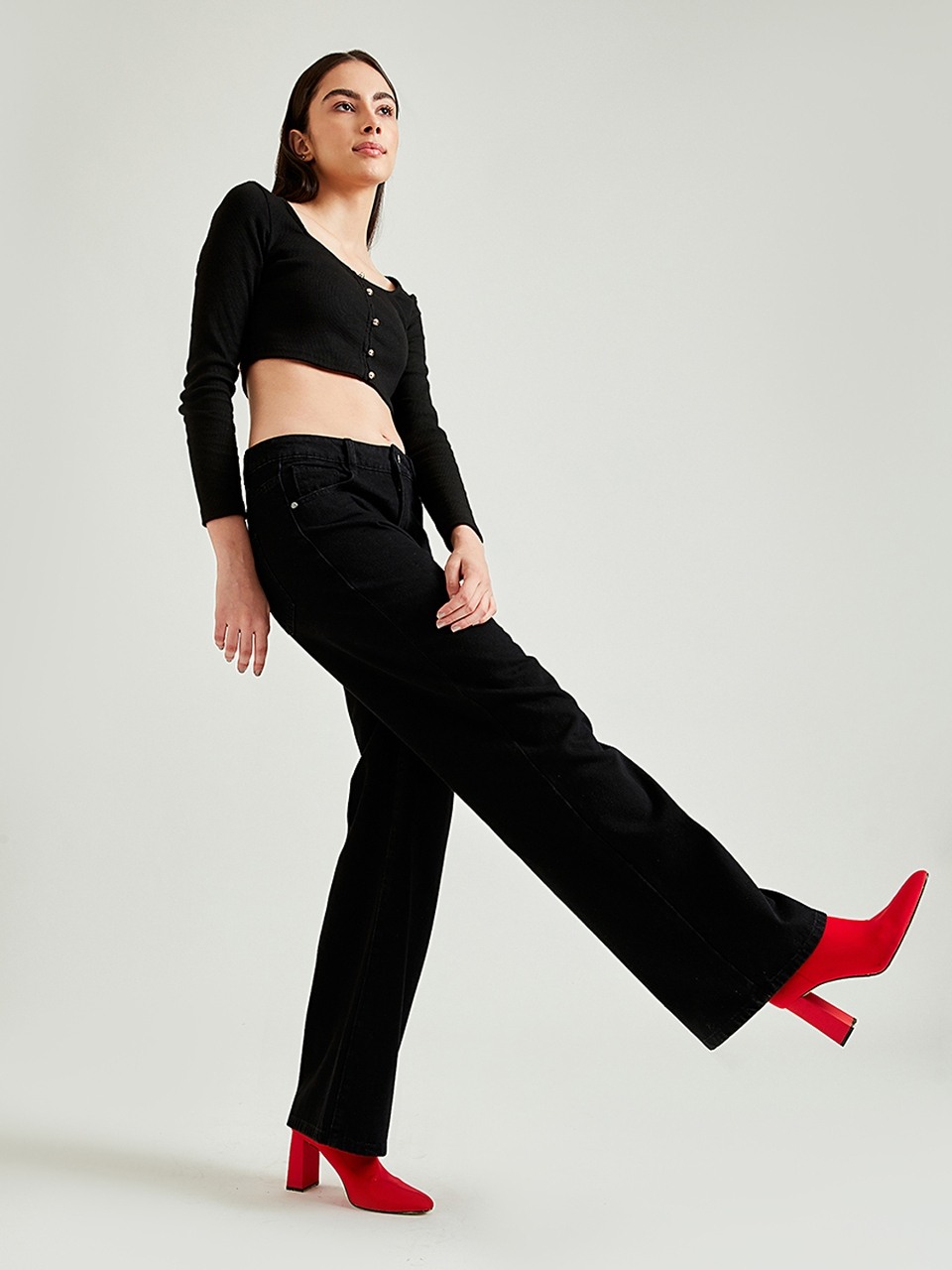 B-Black Flared Jeans