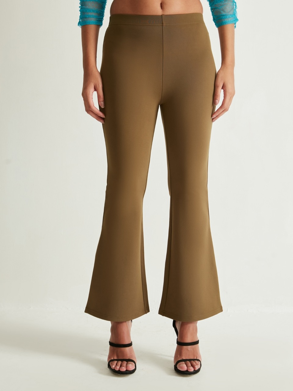 Olive Flared Trouser
