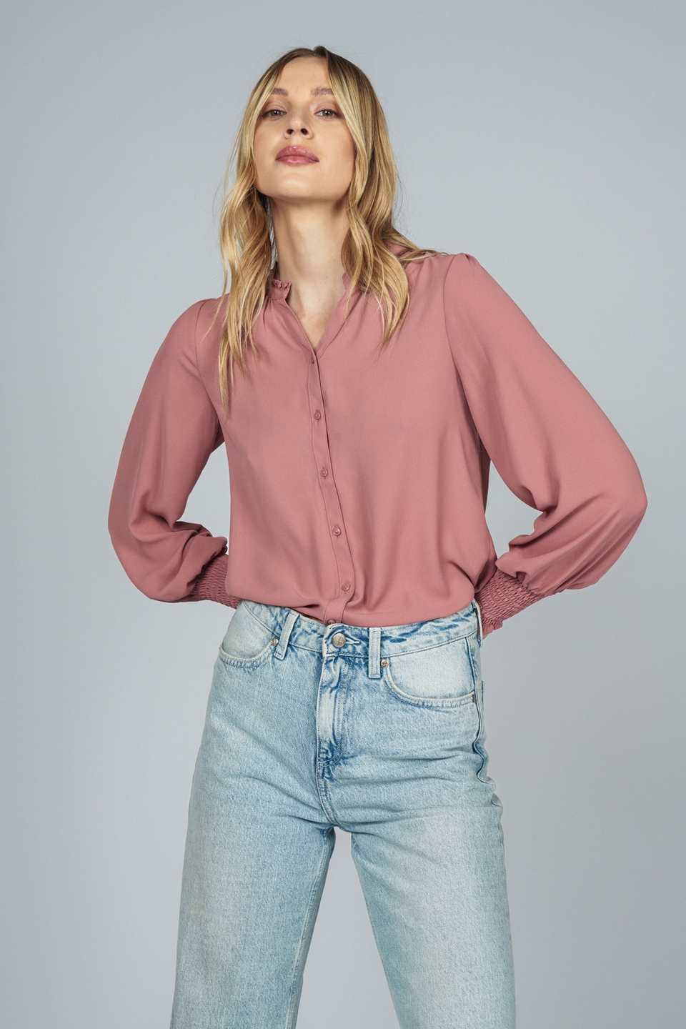 Pink Button Down Shirt