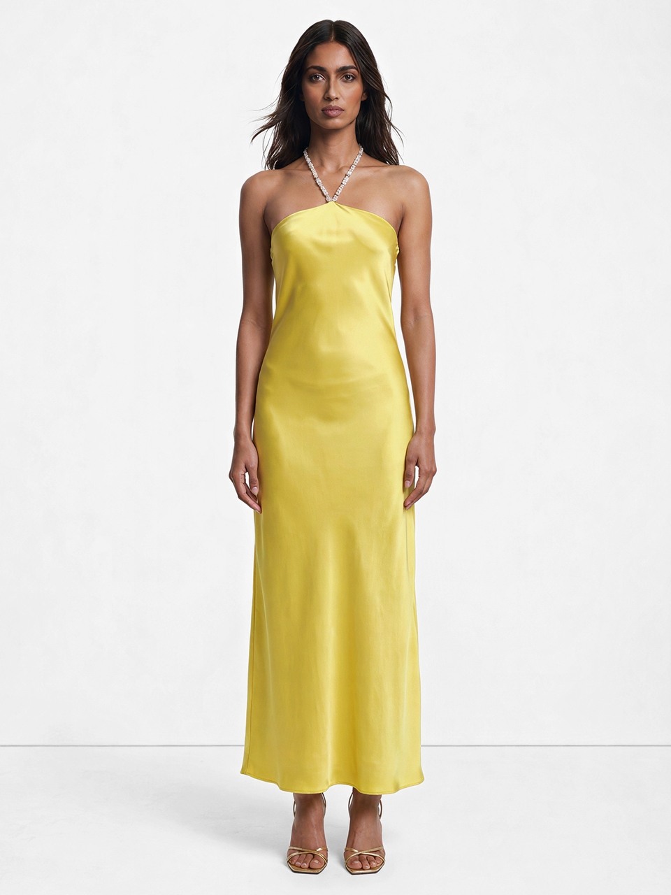 Sofie Lime maxi Dress