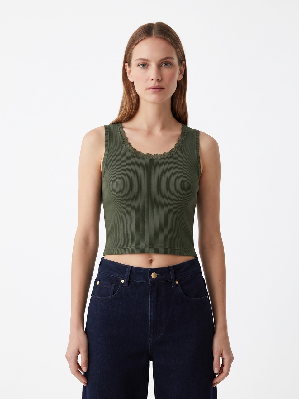 Helene Olive Top