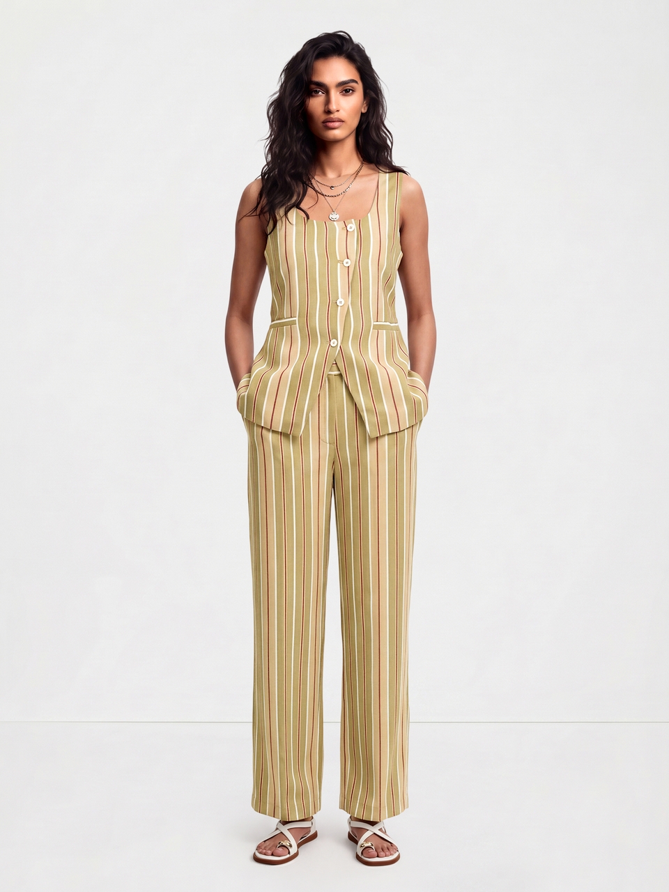 Gabrio Green Trouser