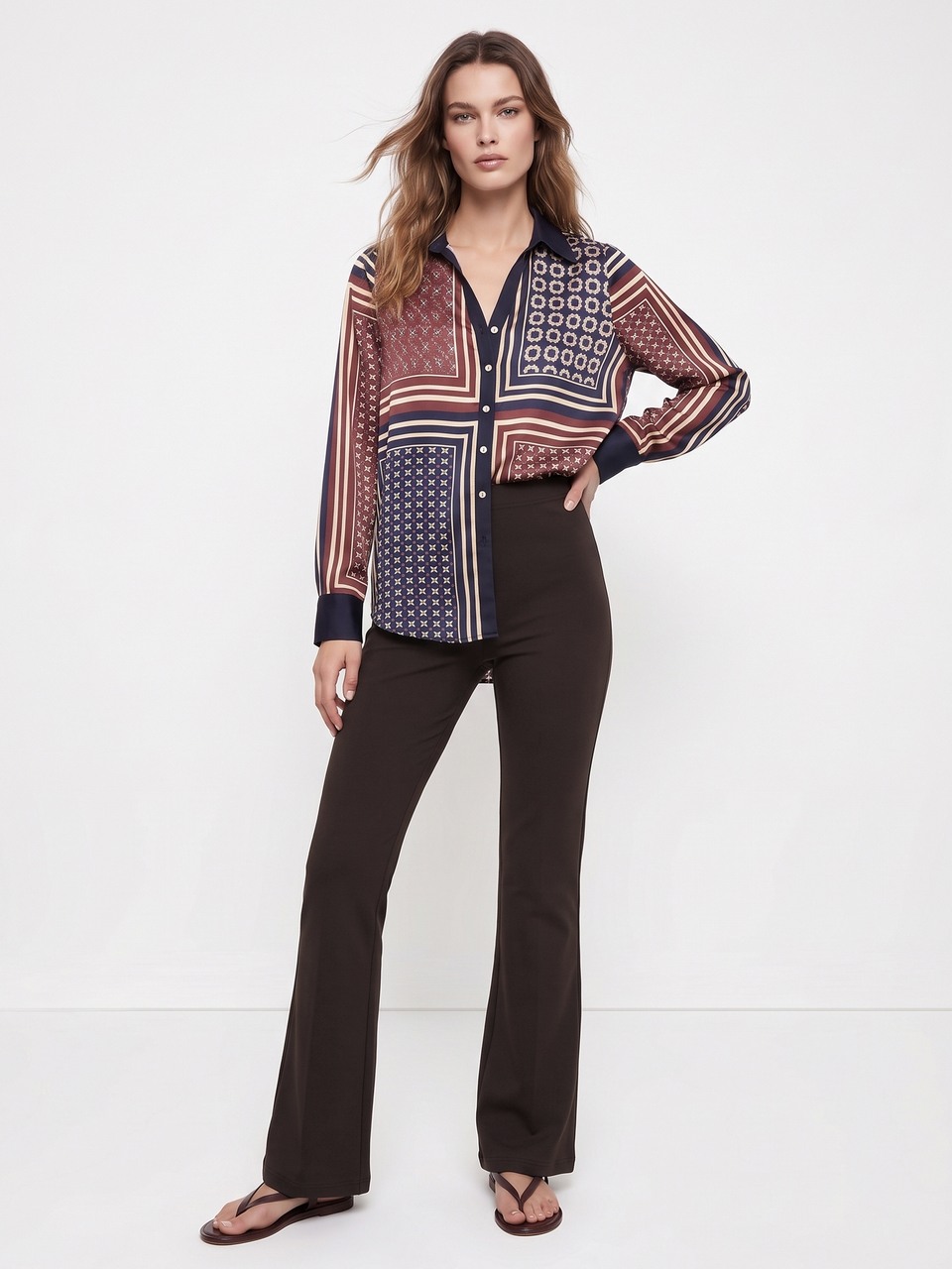 Mia Dark Brown Trouser