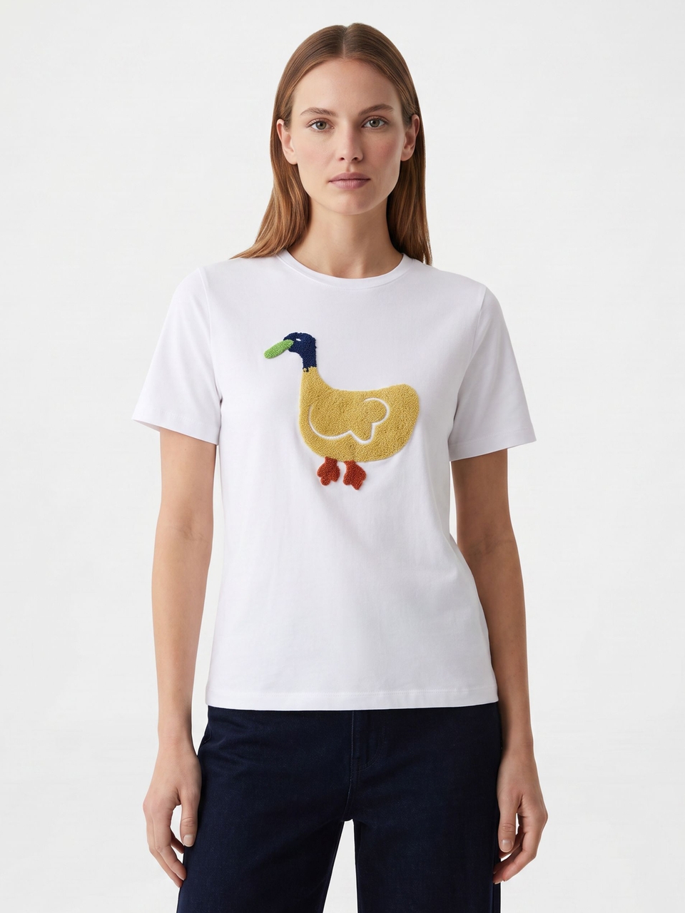 Duck Graphic White Tshirt