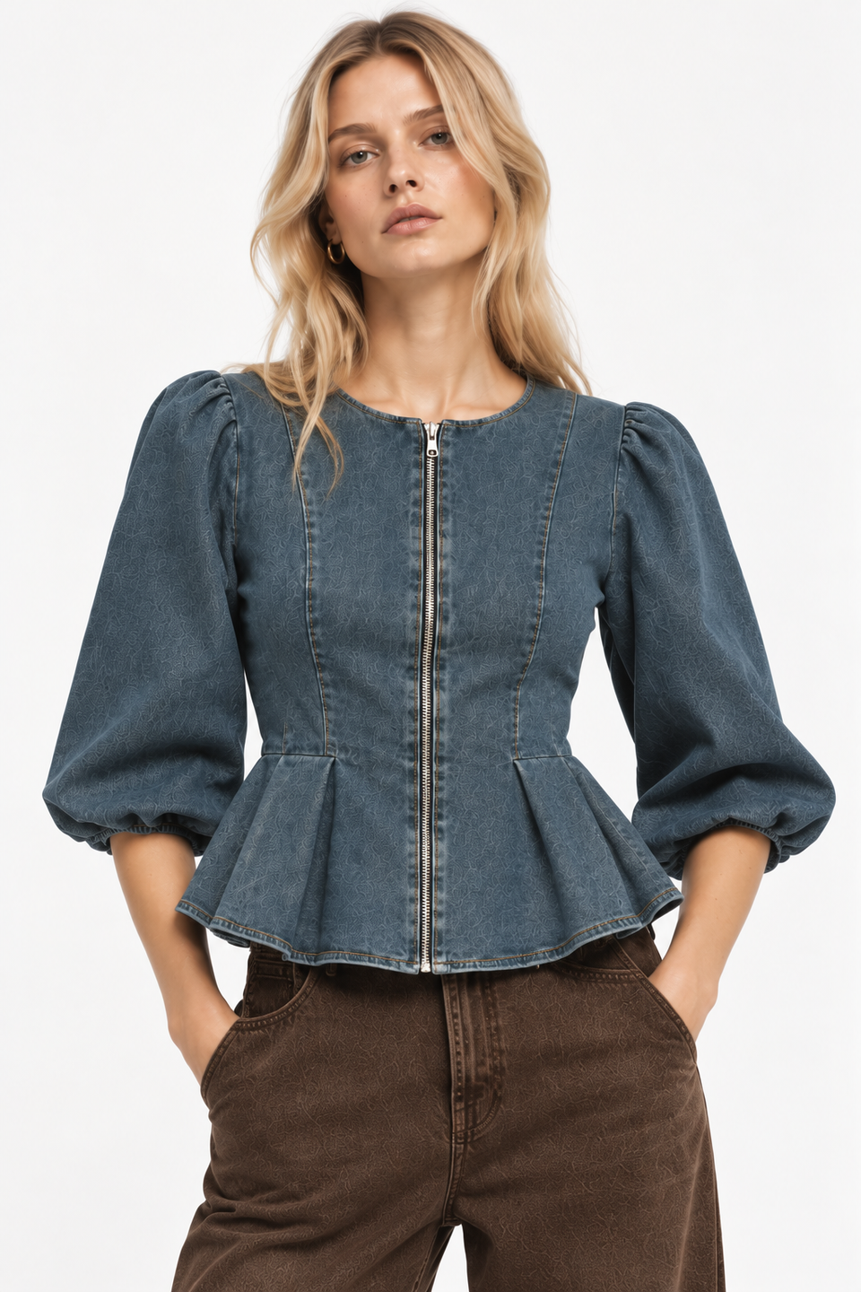 Magalia Blue Top