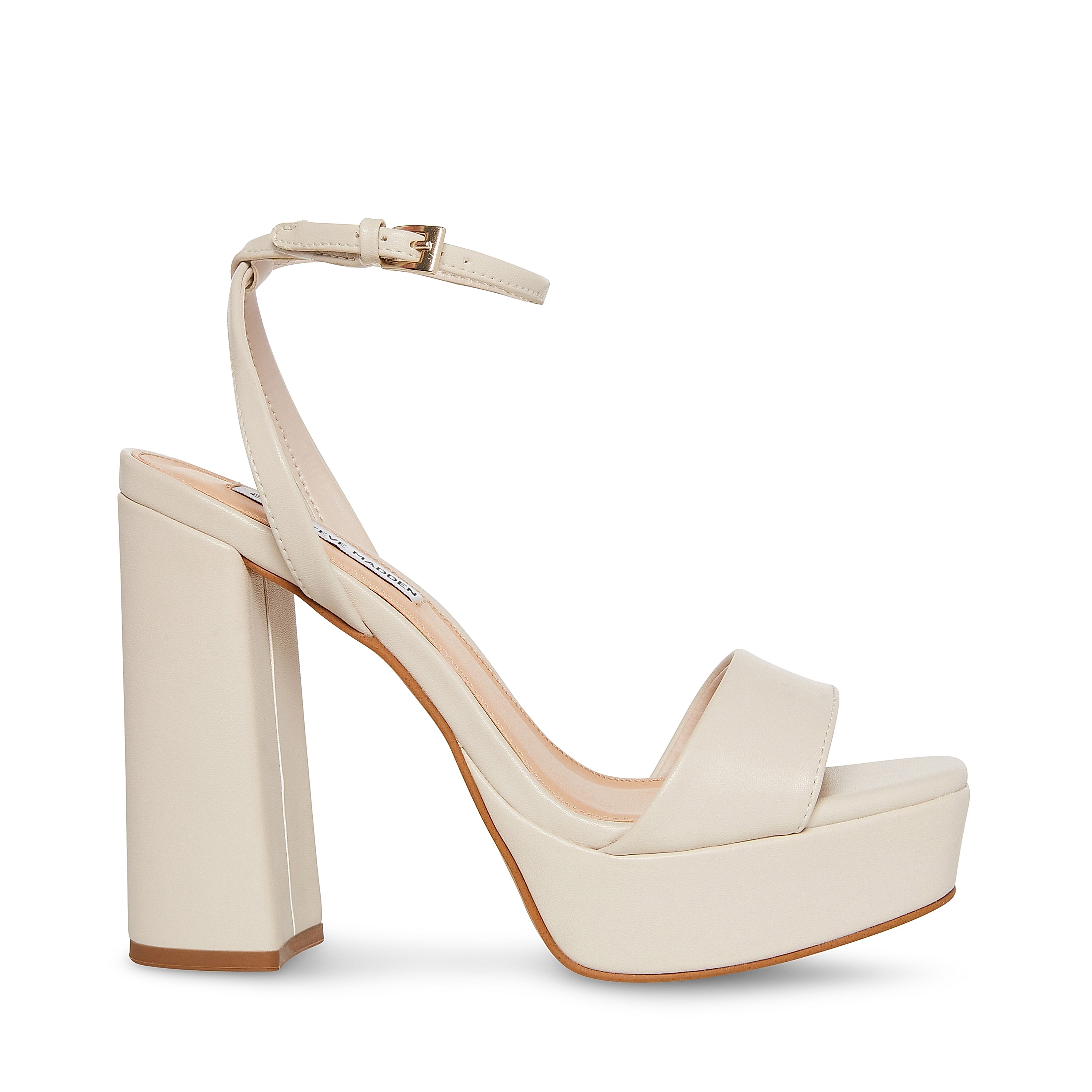Lessa Transparent Heel Sandals | Steve Madden