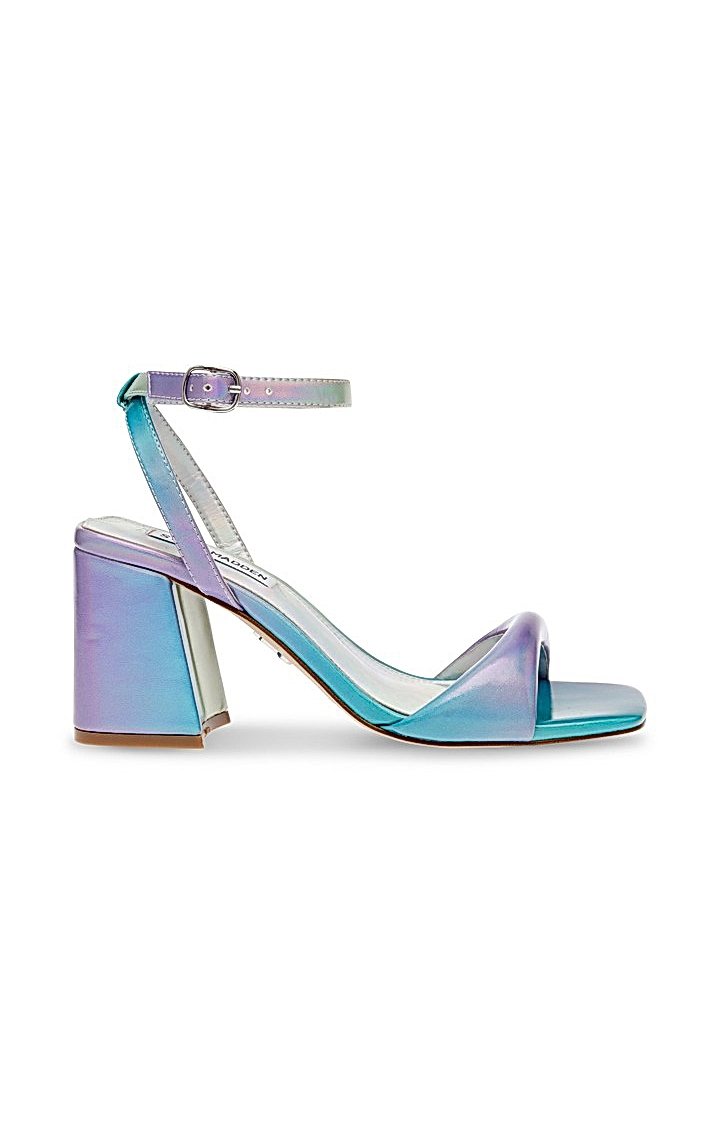 Bibi White Heel Sandals | Steve Madden