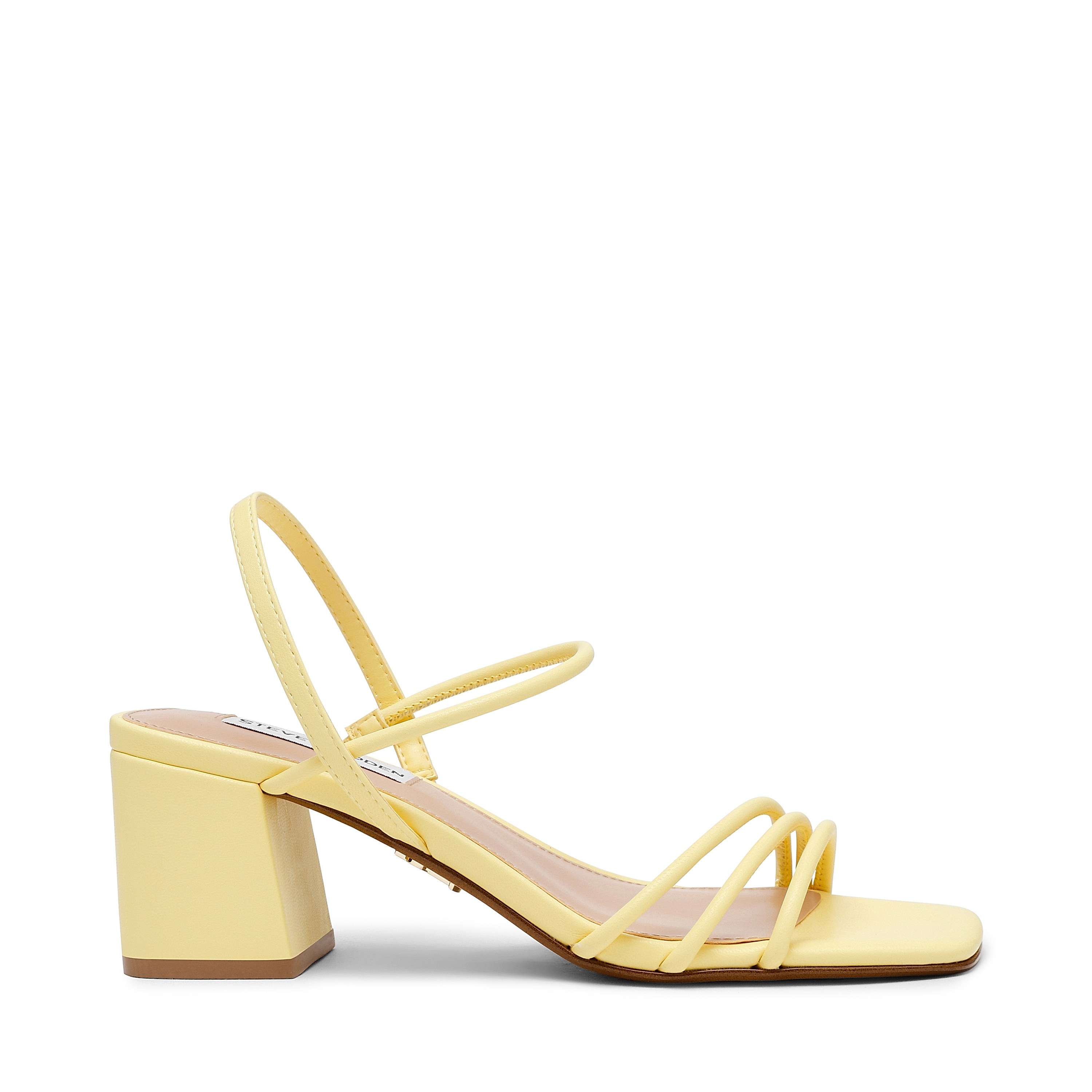 Zellie Yellow Heels Sandals | Steve Madden